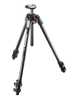Manfrotto 190 Carbon Fibre 3 Section Tripod with Horizontal Column