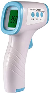 Infrared Thermometer, Non-Contact Digital Thermometer Gun，LCD Backlight Display, Forehead Ear Temporal Instant Accurate Reading for Babies Kids Adults Pets - 32°C-42.5°C（89.6°F-108.5°F）