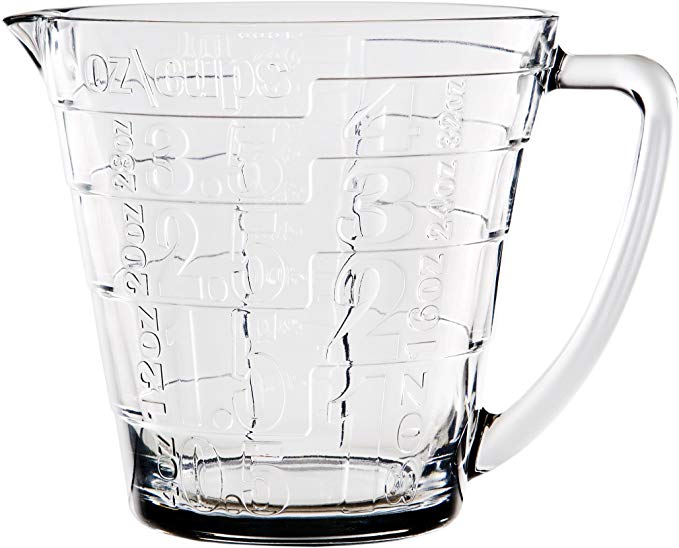 Palais Glassware Glass Liquid Measuring Cup - Up to 4 Cups (Clear)