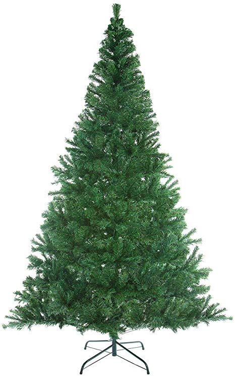 Casaria Christmas Tree 6ft 1.80m 533 Tips Artificial Fire Retardant Green Home Decorations Stand Easy Set Up Traditional