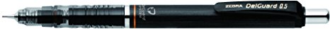 Zebra Pen DelGuard Mechanical Pencil 0.5mm, Black Barrel (58610)