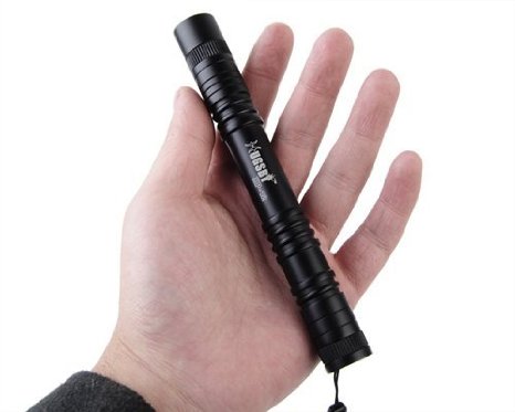 Welltop® 6 Inch Mini AA Flashlights Pocket Torch CREE XP-E R3 LED lights with Lanyard EDC Torch Cap Light Use AA Battery