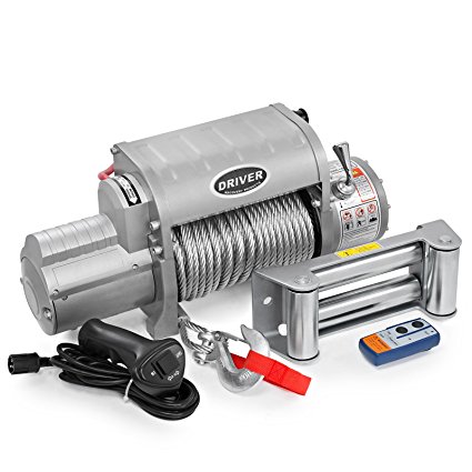 LD12-ELITE Electric Heavy Duty Recovery Winch - 12,000 lbs. Capacity - Wireless Remote Control - by Driver Recovery Products
