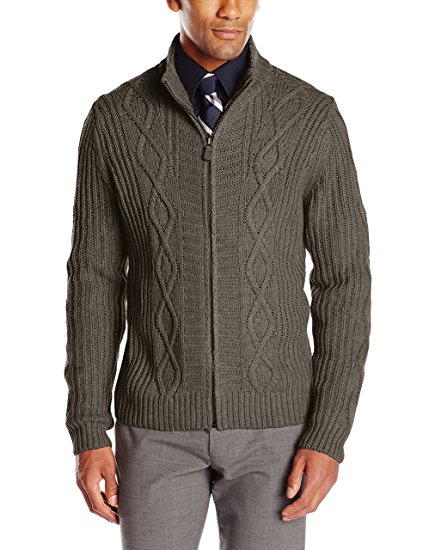 Haggar Men's Full-Zip Cardigan Sweater