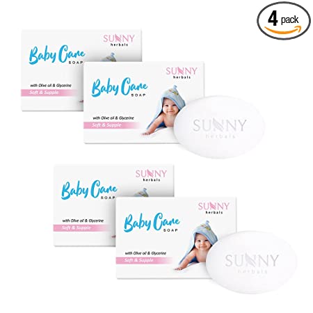 SUNNY Baby Soap (Baby Care Soap) for Soft Baby Skin-75 Gm