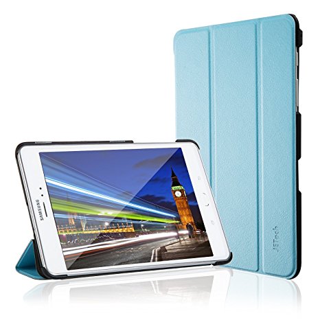 Galaxy Tab A 8.0 Case, JETech Slim-Fit Case Cover for Samsung Galaxy Tab A 8.0 inch 2015 Tablet with Auto Sleep/Wake Feature (Blue)