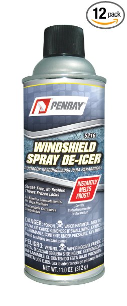 Penray 5216 Windshield Spray De-Icer - 11.0-Ounce Aerosol Can (case of 12)