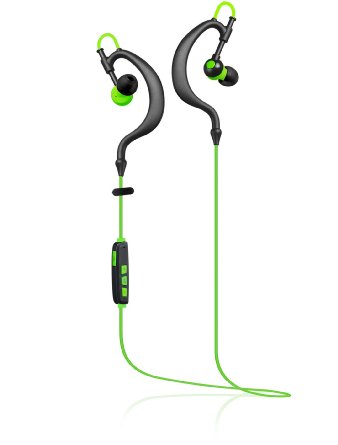 Sport Bluetooth Headphone, Bluetooth V4.1 Wireless Stereo Earphones Running Gym Exercise Sweatproof Earbuds Headset with Built-in Mic for iPhone iPad Samsung Android Smartphones Tablets (BS01 Green)