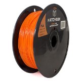 HATCHBOX 175mm Orange PLA 3D Printer Filament - 1kg Spool 22 lbs - Dimensional Accuracy - 005mm