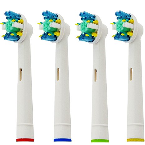 Generic Oral B Floss Action Replacement Toothbrush Heads 4 Pack