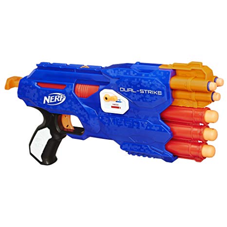 Nerf N Strike Elite Dual Strike Blaster, Multi Color