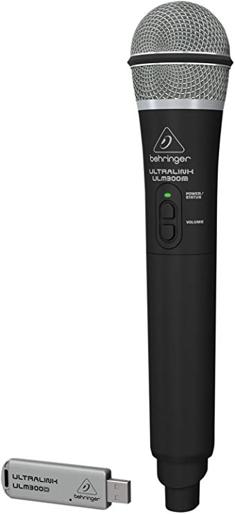 Behringer Ultralink High-Performance 2.4GHz Digital Handheld Microphone and Dual-Mode USB Receiver