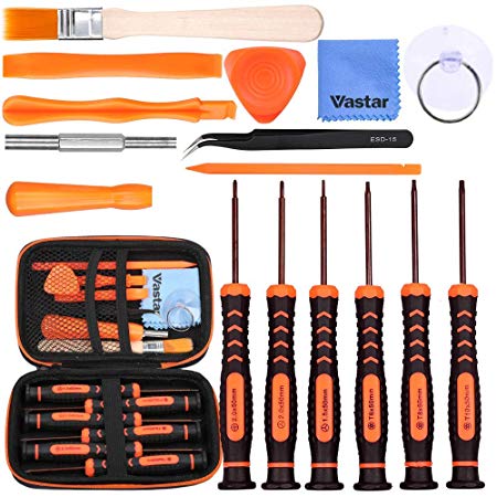 Vastar 16Pcs Triwing Screwdriver Set for Nintendo - Full Professional Screwdriver Game Bit Repair Tool Kit with S2 Steel for Nintendo Switch/New 3DS/2DS XL/NES/SNES Classic (2017)/Nintendo Wii/NDS/NDS