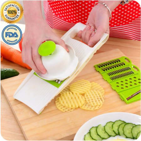 KINGMAK Creative Multi-Function Kitchen Tool Vegetables Fruits Chopper Shredder Cut Slicer set
