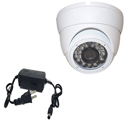 KLAREN HQ 1000TVL CCTV Home Security Camera 1/3" Sony CCD 23 Infrared LEDs Day Night Vision Home Dome Surveillance Camera (with US Plug Installation Package)