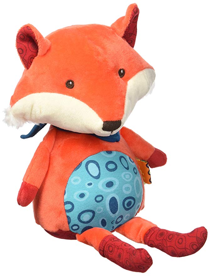 B. Toys – Happy Yappies – Pipsqueak The Fox – Talking Teddy Toy Repeats What You Say - Stuffed Fox Plush Toy – Sensory Toys for Babies 10 Months