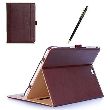 ProCase Samsung Galaxy Tab S2 9.7 Case - Leather Stand Folio Case Cover for Galaxy Tab S2 Tablet (9.7 inch, SM-T810 T815 T813) -Brown