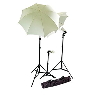 CowboyStudio Photo and Video Studio Umbrella Continuous Lighting Light Kit- 27 feet Stands, 1 Mini Stand and Carry Case