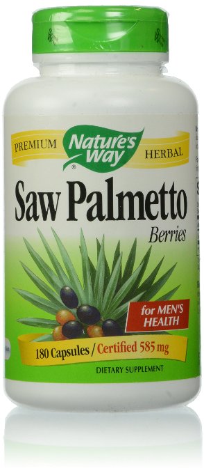 Nature's Way Saw Palmetto Berries Capsules, 585 mg, 180 Count