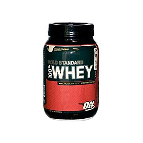 Optimum Nutrition 100% Gold Standard Whey Protein Vanilla Ice Cream (2 Pound)