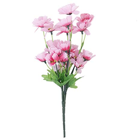 1 Bunch of Artificial Oriental Cherry Flower Blossom Bouquet Home/Office/Party Decoration (Pink)
