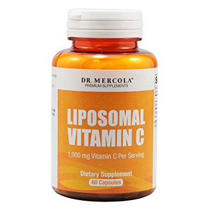 Dr. Mercola Liposomal Vitamin C 1.000mg per Serving - 60 Capsules - 30 Servings - Higher Bioavailability Potential & Protection Against Intestinal Discomfort