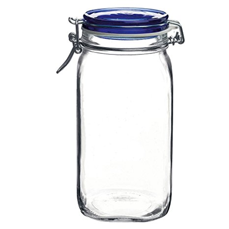 Bormioli Rocco Fido Blue Glass Jar