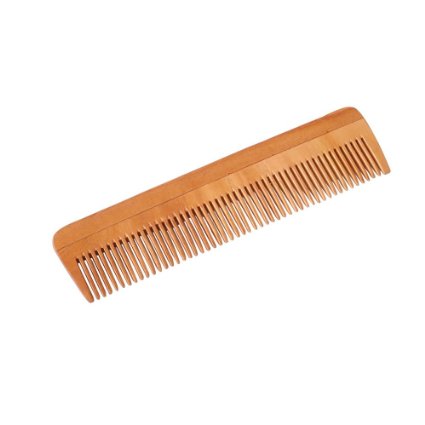 Handcrafted Neem Wood Comb - Anti Dandruff Non-Static and Eco-friendly- Great for Scalp and Hair health -7 Fine toothed