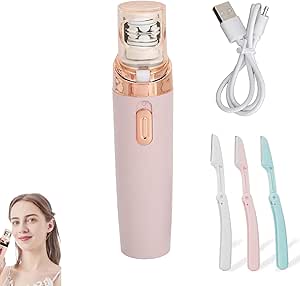 Lumisylk Pro Facial Epilator,Lumisylk Pro Facial Hair Removal Epilator,New Epilator 500 mAh Rechargeable,Pluxy Co Hair Removal for Face,Ipx5 Waterproof Painless Womens Hair Remover (1 set)