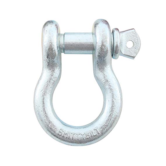 Smittybilt 13046 D-Ring Shackle 1/2" Threaded Pin 2.0 Ton Rating Zinc