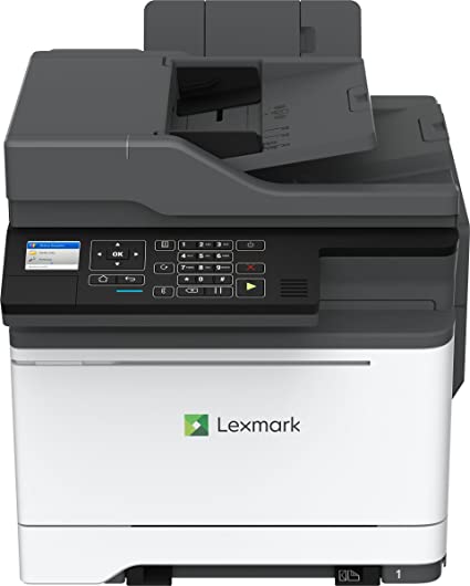 LEXMARK MC2535adwe Multifunction Color Laser Printer with A 4.3" Color Touch Screen, White/Gray