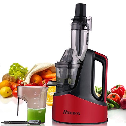 MeyKey Slow Masticating Juicer, Juicer Extractor, Wide Chute Anti-Oxidation, Reverse Function with Juice Jug and Brush, High Nutrient Cold Press Juicer, Easy to Extract Fruit and Vegetable Juice