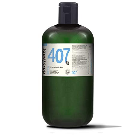Naissance Natural UK Certified Organic Unscented Liquid Castile Soap 34 fl oz/ 1L - Vegan, SLS and SLES Free