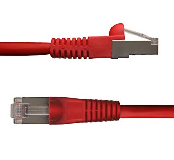 NTW 3' Cat 6 Snagless Shielded (STP) RJ45 Ethernet Network Patch Cable Red -345-S6-003RD