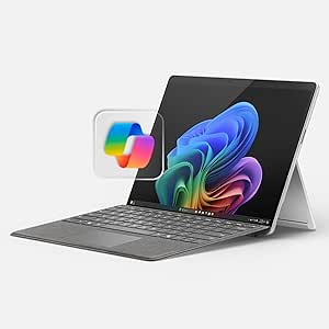 Microsoft Surface Pro 2-in-1 Laptop/Tablet (2024), Windows 11 Copilot  PC, 13" Touchscreen Display, Snapdragon X Plus (10 Core), 16GB RAM, 512GB Storage, Platinum