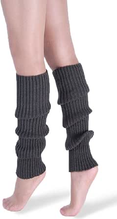 *daisysboutique* Retro Women 80s Adult Ribbed Knitted Leg Warmers Crochet Long Boot Socks for Party Dance Sports Yoga