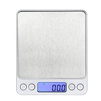 Digital Kitchen Scale, Digital Scale Professional Scale Electronic Scale Kitchen Scale Letter Scale High Precision on up to 105oz / 3kg 0.01oz LCD Display