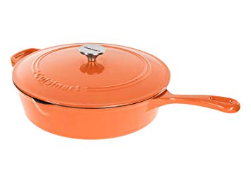 Cuisinart Cast Iron Chicken Fryer, Terracotta Orange, 12"