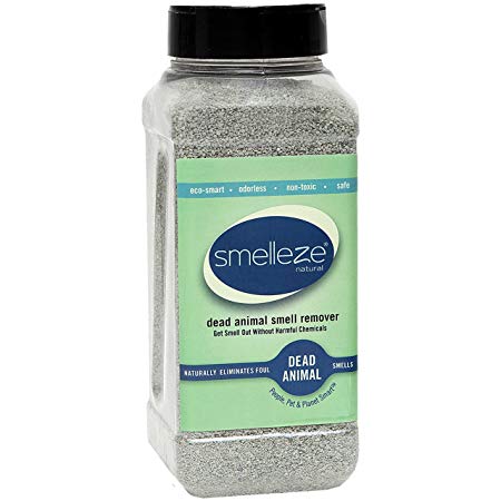 SMELLEZE Natural Dead Animal Odor Removal Granules- 2 lbs.: Eliminate Dead Rat, Mice, Squirrel, Chipmunk, Raccoon & Bat Smell. Safe for Outdoor Use