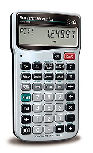 Calculated Industries 3405 Real Estate Master IIIX Real Estate Finance Calculator