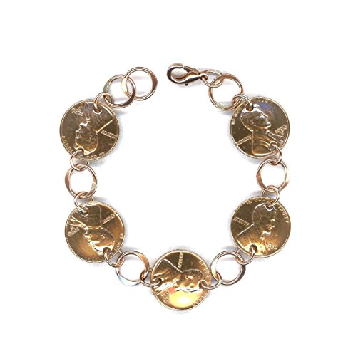 61st Birthday Gift for Her 1956 Penny Bracelet Coin Jewelry 1956 61st Anniversary Gift Women