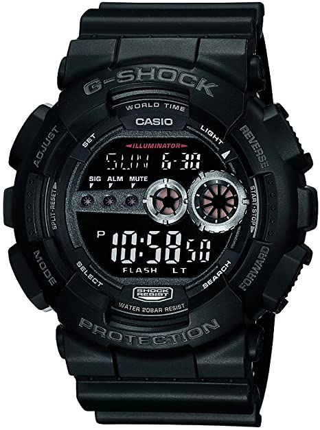 Casio Men's GD100-1BCR G-Shock X-Large Black Multi-Functional Digital Sport W...