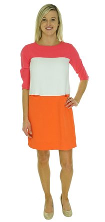 Tommy Hilfiger Women's Colorblocked Pocket Shift Dress
