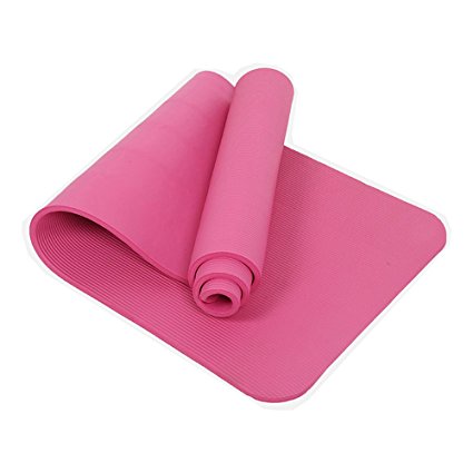 Thick Yoga Mat Kapoo Exercise Mat,1/2-Inch Extra Thick 72" X 24" (10mm) High Density Anti-Tear Non-Slip Yoga Mat with Carrying Strap for Exercise,Yoga and Pilates[1 Year Warranty]