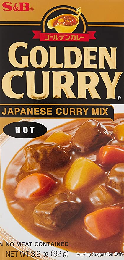 S&B, Golden Curry Sauce Mix, Hot, 3.2 oz