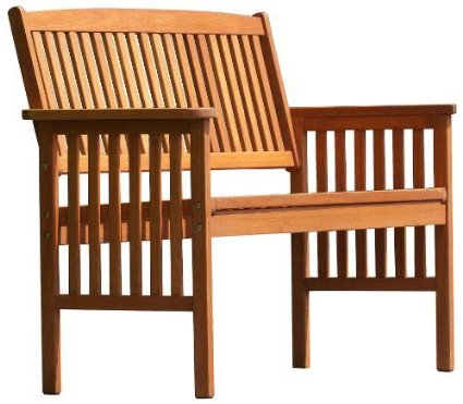 Chichester FSC Eucalyptus Wood Outdoor 2 Seater Bench