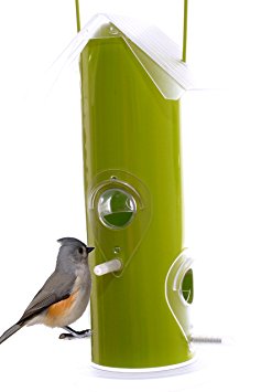 Metal Tube Wild Bird Feeder Attract More Birds Perfect for Garden Decoration, Great Bird Feeders for Small & Medium Birds, Easy to Clean and Fill Bird Feeder Hanger Included Great Gift & Fun Idea!
