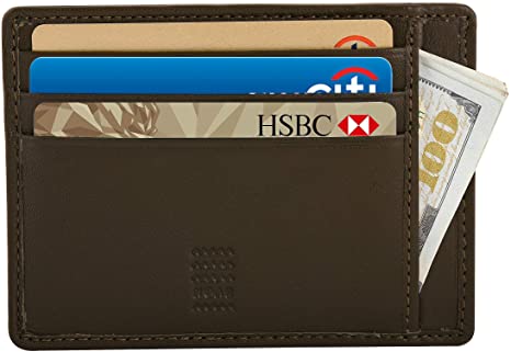Slim Leather RFID Blocking Cardcase Wallet Men