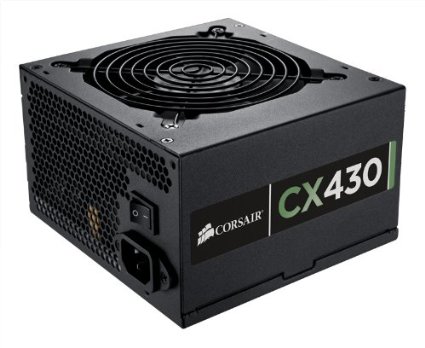 Corsair CX Series, CX430, 430 Watt (430W) Power Supply, 80  Bronze Certified