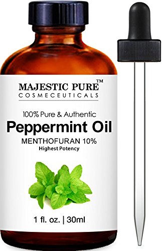 Majestic Pure Peppermint Oil, 100% Pure and Authentic Essential Oils, 10% MenthoFuran, 1 fl. oz